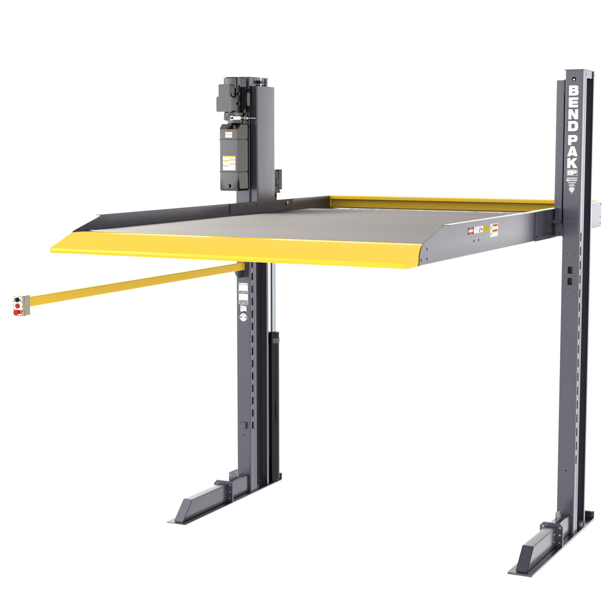 BendPak, Two Post Parking Lift 6000lb Capacity, Capacity 6000 lb, Max. Rise 6.8 ft, Horsepower 4 HP, Model# PL-6000DCX